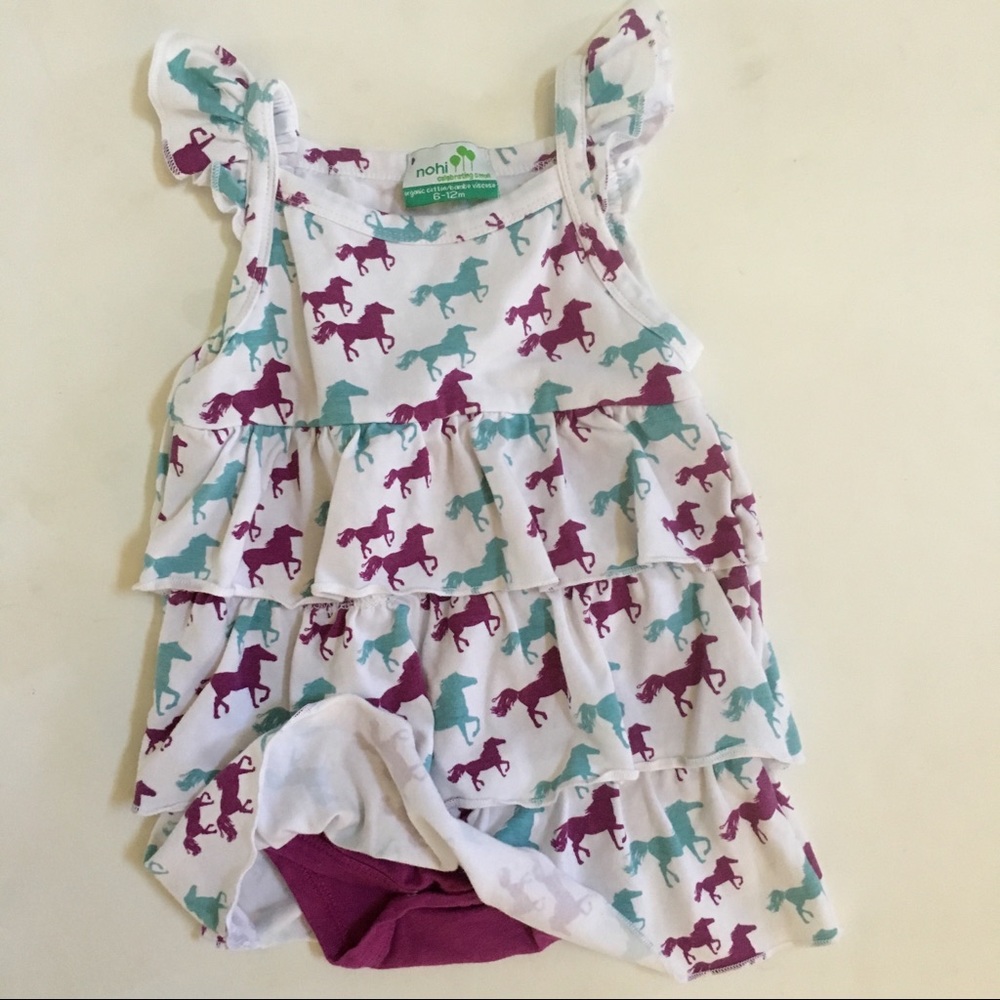 Nohi Romper Dress Horses